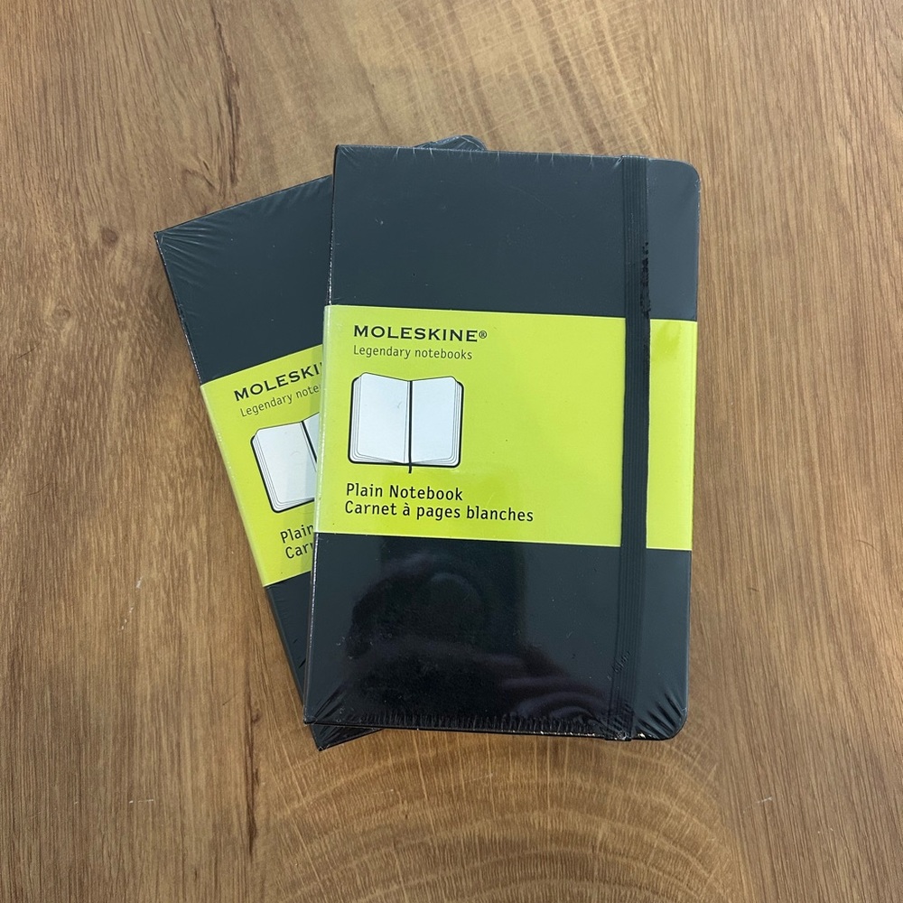 Moleskine Black Hardcover Notebooks - pocket size